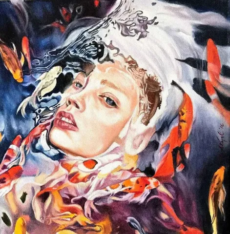 ALİ AKYOL — “isimsiz”, 2016 "isimsiz" eseri ALİ AKYOL tarafından 2016 yılında 25x25 cm ölçülerinde Tuval üzeri yağlı boya tekniği ile yapılmıştır.