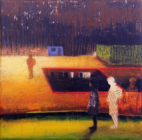 BEŞİR BAYAR — “Yeniler”, 2016 "Yeniler" eseri BEŞİR BAYAR tarafından 2016 yılında 25x25 cm ölçülerinde Tuval üzeri karışık teknik tekniği ile yapılmıştır.