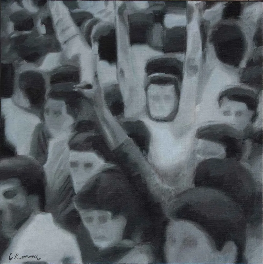 yakınlaştır "isimsiz" eseri EREN ÇAĞDAŞ KARASU tarafından 2016 yılında 25x25 cm ölçülerinde Tuval üzeri yağlı boya tekniği ile yapılmıştır.