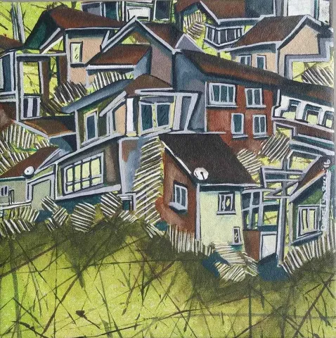 "isimsiz" eseri DEMET YAZICI tarafından 2016 yılında 25x25 cm ölçülerinde Tuval üzeri akrilik ve yağlı boya tekniği ile yapılmıştır.