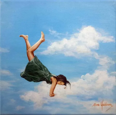 ESRA YILDIRIM 1995 — “isimsiz”, 2016 "isimsiz" eseri ESRA YILDIRIM 1995 tarafından 2016 yılında 25x25 cm ölçülerinde Tuval üzeri yağlı boya tekniği ile yapılmıştır.