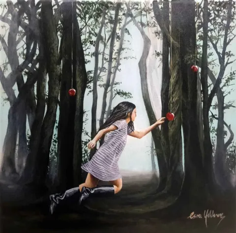 ESRA YILDIRIM 1995 — “isimsiz”, 2016 "isimsiz" eseri ESRA YILDIRIM 1995 tarafından 2016 yılında 25x25 cm ölçülerinde Tuval üzeri yağlı boya tekniği ile yapılmıştır.