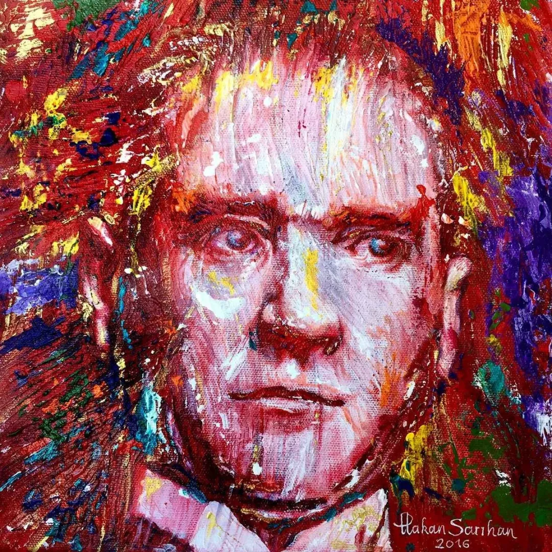 "My Atatürk" eseri HAKAN SARIHAN tarafından 2016 yılında 25x25 cm ölçülerinde Tuval üzeri yağlı boya tekniği ile yapılmıştır.