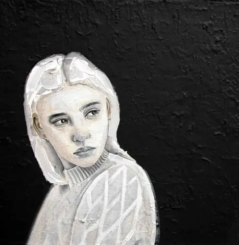 HAMİDE BAŞER — “isimsiz”, 2016 "isimsiz" eseri HAMİDE BAŞER tarafından 2016 yılında 25x25 cm ölçülerinde Tuval üzeri yağlı boya tekniği ile yapılmıştır.