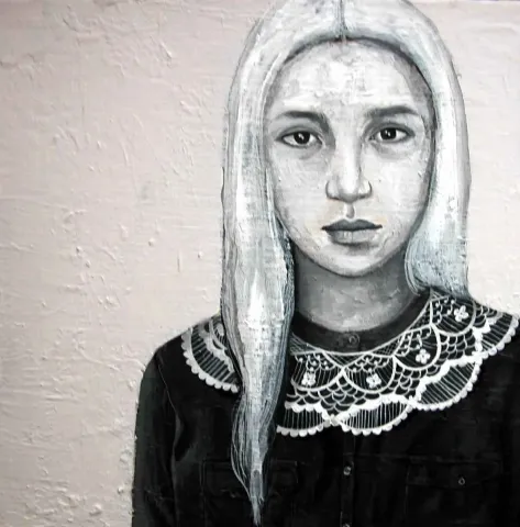 HAMİDE BAŞER — “isimsiz”, 2016 "isimsiz" eseri HAMİDE BAŞER tarafından 2016 yılında 25x25 cm ölçülerinde Tuval üzeri yağlı boya tekniği ile yapılmıştır.
