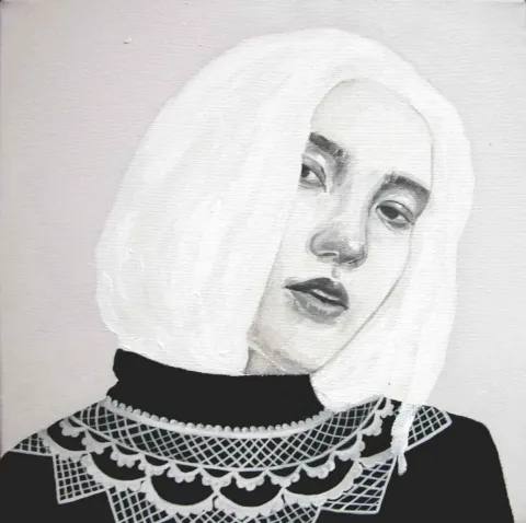 HAMİDE BAŞER — “isimsiz”, 2016 "isimsiz" eseri HAMİDE BAŞER tarafından 2016 yılında 25x25 cm ölçülerinde Tuval üzeri yağlı boya tekniği ile yapılmıştır.