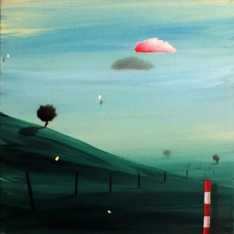 HASAN BASRİ İNAN — “Seyyah Olup Şu Alemi Gezerim”, 2016 "Seyyah Olup Şu Alemi Gezerim" eseri HASAN BASRİ İNAN tarafından 2016 yılında 25x25 cm ölçülerinde Tuval üzeri yağlı boya tekniği ile yapılmıştır.