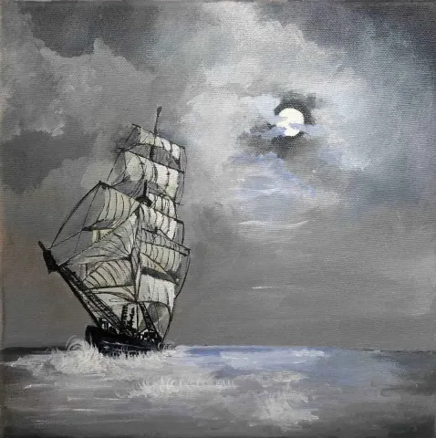 HATİCE ÇEVİK — “isimsiz”, 2016 "isimsiz" eseri HATİCE ÇEVİK tarafından 2016 yılında 25x25 cm ölçülerinde Tuval üzeri yağlı boya tekniği ile yapılmıştır.