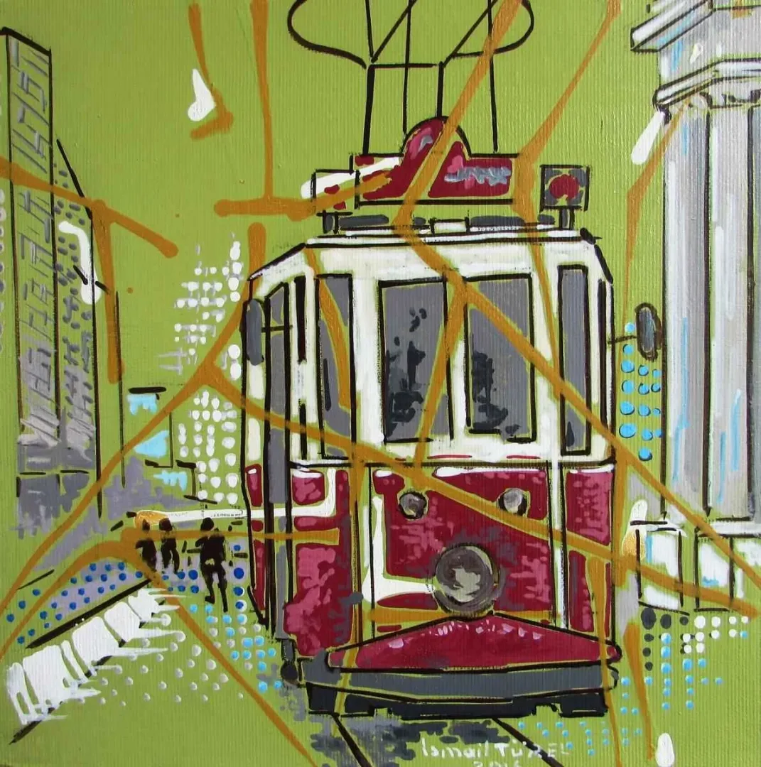 yakınlaştır "Beyoğlu" eseri İSMAİL TÜREL tarafından 2016 yılında 25x25 cm ölçülerinde Tuval üzeri yağlı boya tekniği ile yapılmıştır.
