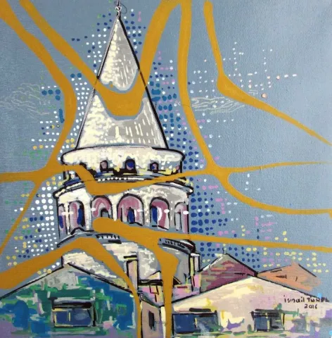 İSMAİL TÜREL — “Galata”, 2016 "Galata" eseri İSMAİL TÜREL tarafından 2016 yılında 25x25 cm ölçülerinde Tuval üzeri yağlı boya tekniği ile yapılmıştır.