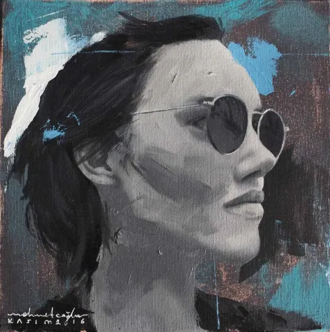 MEHMET ÇAĞLAR — “isimsiz”, 2016 "isimsiz" eseri MEHMET ÇAĞLAR tarafından 2016 yılında 25x25 cm ölçülerinde Tuval üzeri yağlı boya tekniği ile yapılmıştır.