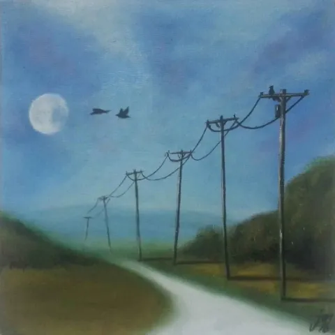 MEKİYE CEYLAN — “isimsiz”, 2016 "isimsiz" eseri MEKİYE CEYLAN tarafından 2016 yılında 25x25 cm ölçülerinde Tuval üzeri yağlı boya tekniği ile yapılmıştır.