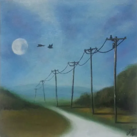 MEKİYE CEYLAN — “isimsiz”, 2016 "isimsiz" eseri MEKİYE CEYLAN tarafından 2016 yılında 25x25 cm ölçülerinde Tuval üzeri yağlı boya tekniği ile yapılmıştır.
