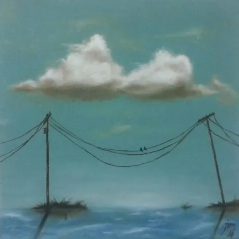 MEKİYE CEYLAN — “isimsiz”, 2016 "isimsiz" eseri MEKİYE CEYLAN tarafından 2016 yılında 25x25 cm ölçülerinde Tuval üzeri yağlı boya tekniği ile yapılmıştır.