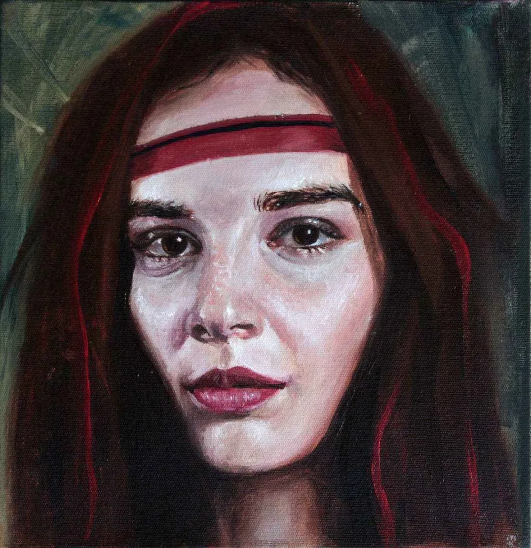 "isimsiz" eseri MERVE KURT tarafından 2016 yılında 25x25 cm ölçülerinde Tuval üzeri yağlı boya tekniği ile yapılmıştır.
