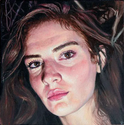 "isimsiz" eseri MERVE KURT tarafından 2016 yılında 25x25 cm ölçülerinde Tuval üzeri yağlı boya tekniği ile yapılmıştır.