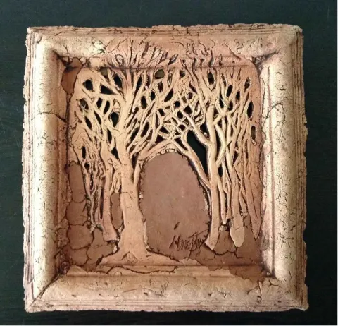 "isimsiz" eseri MİNE POYRAZ tarafından 2016 yılında 25x25 cm ölçülerinde Seramik tekniği ile yapılmıştır.