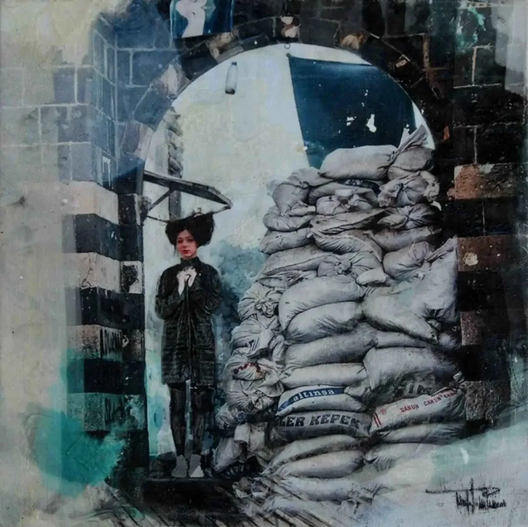 yakınlaştır "isimsiz" eseri MUSTAFA MUTLU tarafından 2016 yılında 25x25 cm ölçülerinde Tuval üzeri karışık teknik tekniği ile yapılmıştır.