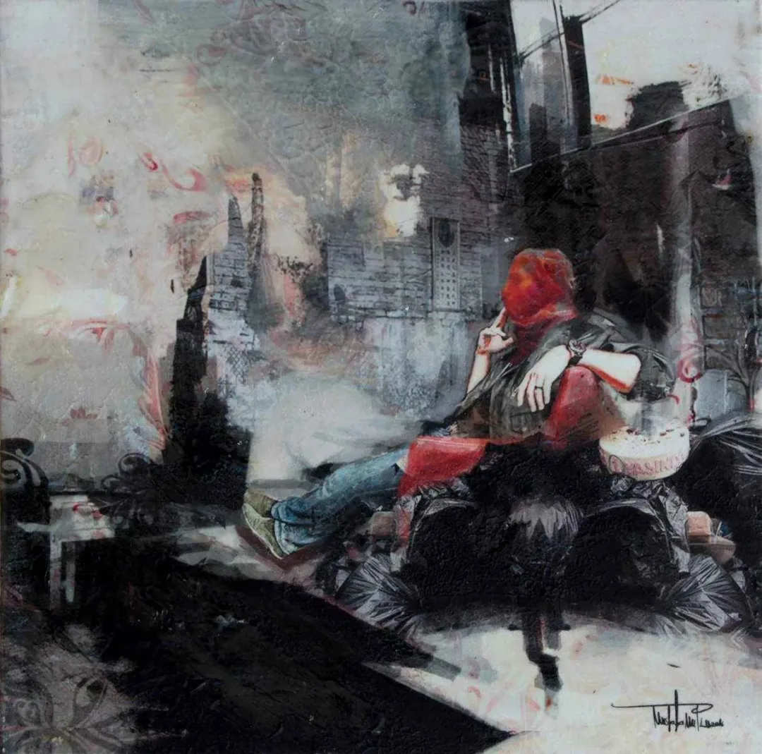 yakınlaştır "isimsiz" eseri MUSTAFA MUTLU tarafından 2016 yılında 25x25 cm ölçülerinde Tuval üzeri karışık teknik tekniği ile yapılmıştır.