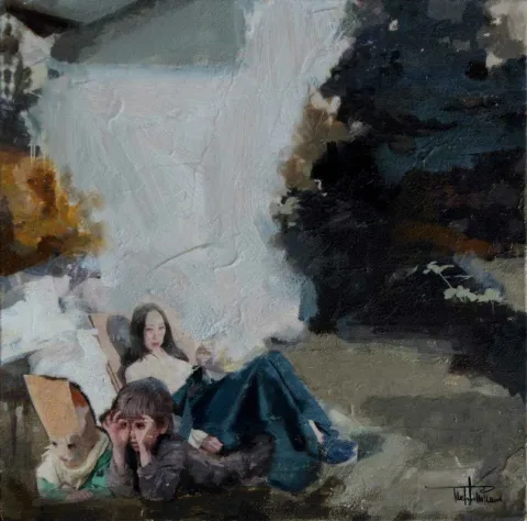 MUSTAFA MUTLU — “isimsiz”, 2016 "isimsiz" eseri MUSTAFA MUTLU tarafından 2016 yılında 25x25 cm ölçülerinde Tuval üzeri karışık teknik tekniği ile yapılmıştır.