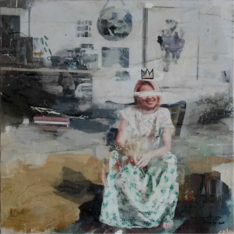 MUSTAFA MUTLU — “isimsiz”, 2016 "isimsiz" eseri MUSTAFA MUTLU tarafından 2016 yılında 25x25 cm ölçülerinde Tuval üzeri karışık teknik tekniği ile yapılmıştır.