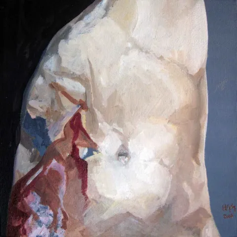 NURGÜL GÜN GÜNEY — “Beden Düzenlemesi”, 2016 "Beden Düzenlemesi" eseri NURGÜL GÜN GÜNEY tarafından 2016 yılında 25x25 cm ölçülerinde Tuval üzeri yağlı boya tekniği ile yapılmıştır.