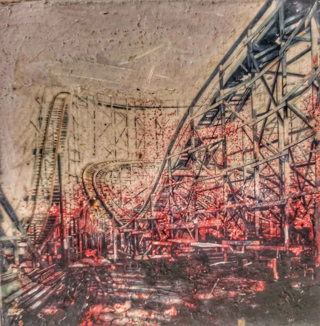 "isimsiz" eseri OĞUZ KALELİ tarafından 2016 yılında 25x25 cm ölçülerinde Tuval üzeri karışık teknik tekniği ile yapılmıştır.