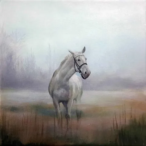 ÖZLEM KARA — “isimsiz”, 2016 "isimsiz" eseri ÖZLEM KARA tarafından 2016 yılında 25x25 cm ölçülerinde Tuval üzeri yağlı boya tekniği ile yapılmıştır.