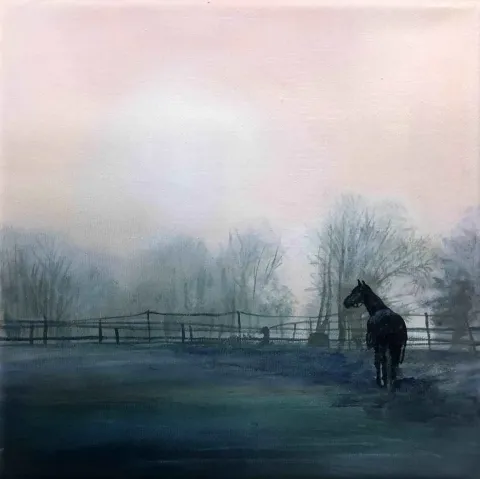 ÖZLEM KARA — “isimsiz”, 2016 "isimsiz" eseri ÖZLEM KARA tarafından 2016 yılında 25x25 cm ölçülerinde Tuval üzeri yağlı boya tekniği ile yapılmıştır.