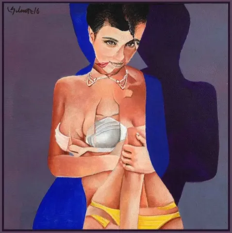 SERDAR YILMAZ — “isimsiz”, 2016 "isimsiz" eseri SERDAR YILMAZ tarafından 2016 yılında 25x25 cm ölçülerinde Tuval üzeri akrilik boya tekniği ile yapılmıştır.