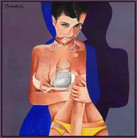 SERDAR YILMAZ — “isimsiz”, 2016 "isimsiz" eseri SERDAR YILMAZ tarafından 2016 yılında 25x25 cm ölçülerinde Tuval üzeri akrilik boya tekniği ile yapılmıştır.