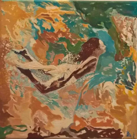 YELİZ DELİCE — “isimsiz”, 2016 "isimsiz" eseri YELİZ DELİCE tarafından 2016 yılında 25x25 cm ölçülerinde Tuval üzeri yağlı boya tekniği ile yapılmıştır.