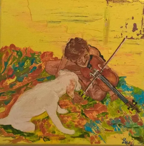 YELİZ DELİCE — “isimsiz”, 2016 "isimsiz" eseri YELİZ DELİCE tarafından 2016 yılında 25x25 cm ölçülerinde Tuval üzeri yağlı boya tekniği ile yapılmıştır.