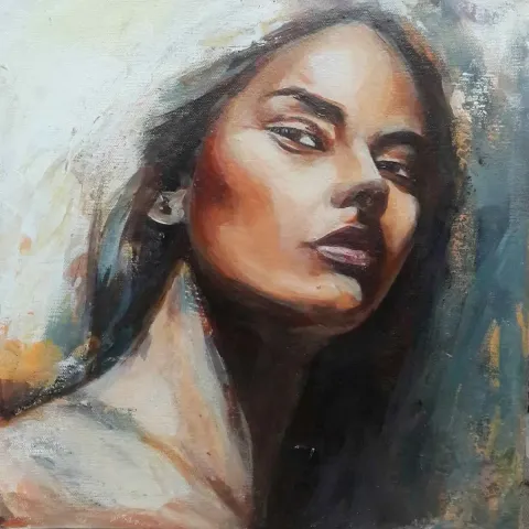 "isimsiz" eseri FEYZA SOYDAN tarafından 2016 yılında 25x25 cm ölçülerinde Tuval üzeri yağlı boya tekniği ile yapılmıştır.