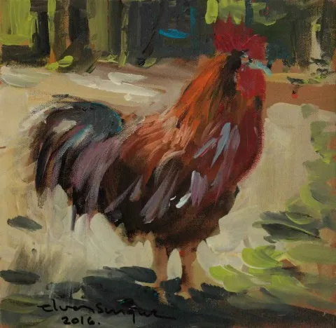 ELVAN SUNGUR — “isimsiz”, 2016 "isimsiz" eseri ELVAN SUNGUR tarafından 2016 yılında 25x25 cm ölçülerinde Tuval üzeri yağlı boya tekniği ile yapılmıştır.