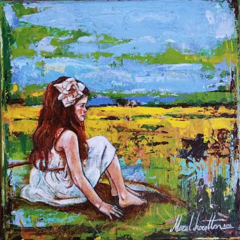 "isimsiz" eseri MERAL KORALTAN VURAN tarafından 2016 yılında 25x25 cm ölçülerinde Tuval üzeri yağlı boya tekniği ile yapılmıştır.