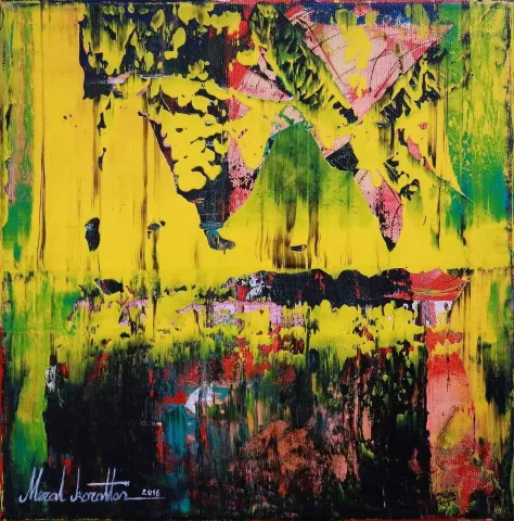 MERAL KORALTAN VURAN — “isimsiz”, 2016 "isimsiz" eseri MERAL KORALTAN VURAN tarafından 2016 yılında 25x25 cm ölçülerinde Tuval üzeri yağlı boya tekniği ile yapılmıştır.