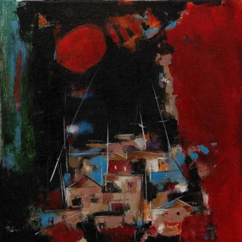 NACİYE BOZDOĞAN AKBAŞ — “isimsiz”, 2016 "isimsiz" eseri NACİYE BOZDOĞAN AKBAŞ tarafından 2016 yılında 25x25 cm ölçülerinde Tuval üzeri yağlı boya tekniği ile yapılmıştır.