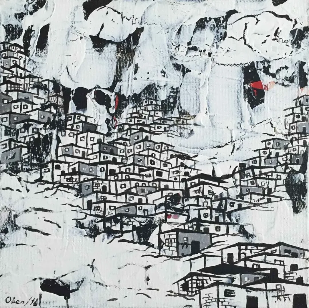"isimsiz" eseri OBEN YILMAZ tarafından 2016 yılında 25x25 cm ölçülerinde Tuval üzeri yağlı boya tekniği ile yapılmıştır.