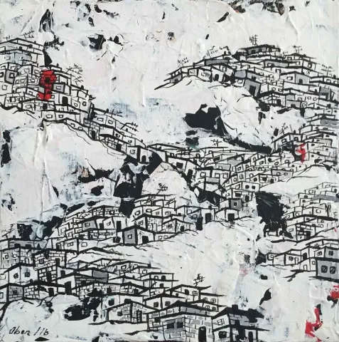 OBEN YILMAZ — “isimsiz”, 2016 "isimsiz" eseri OBEN YILMAZ tarafından 2016 yılında 25x25 cm ölçülerinde Tuval üzeri yağlı boya tekniği ile yapılmıştır.
