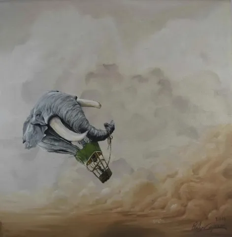 ÖNDER CAYMAZ — “isimsiz”, 2016 "isimsiz" eseri ÖNDER CAYMAZ tarafından 2016 yılında 25x25 cm ölçülerinde Tuval üzeri yağlı boya tekniği ile yapılmıştır.