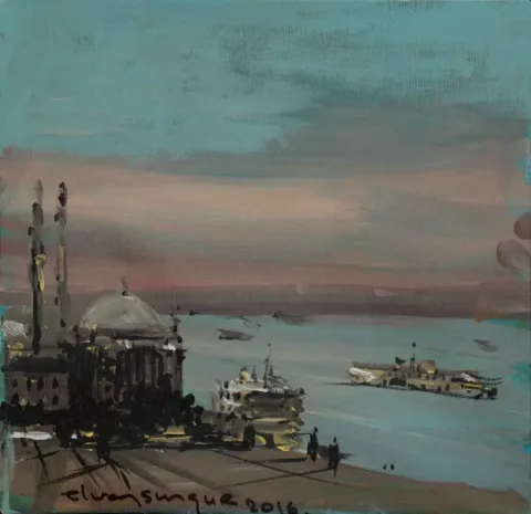 ELVAN SUNGUR — “isimsiz”, 2016 "isimsiz" eseri ELVAN SUNGUR tarafından 2016 yılında 25x25 cm ölçülerinde Tuval üzeri yağlı boya tekniği ile yapılmıştır.