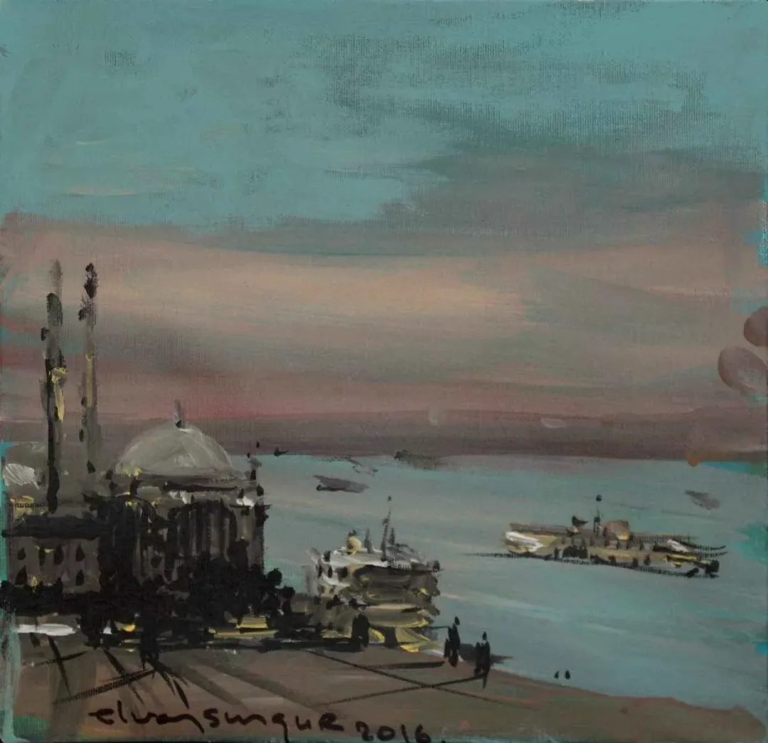 "isimsiz" eseri ELVAN SUNGUR tarafından 2016 yılında 25x25 cm ölçülerinde Tuval üzeri yağlı boya tekniği ile yapılmıştır.