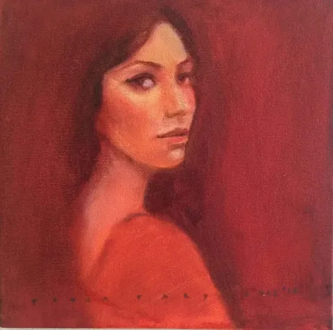 "isimsiz" eseri PINAR PARTANAZ tarafından 2016 yılında 25x25 cm ölçülerinde Tuval üzeri yağlı boya tekniği ile yapılmıştır.