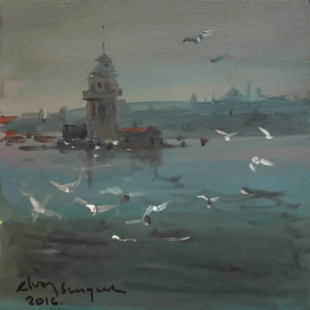 ELVAN SUNGUR — “isimsiz”, 2016 "isimsiz" eseri ELVAN SUNGUR tarafından 2016 yılında 25x25 cm ölçülerinde Tuval üzeri yağlı boya tekniği ile yapılmıştır.