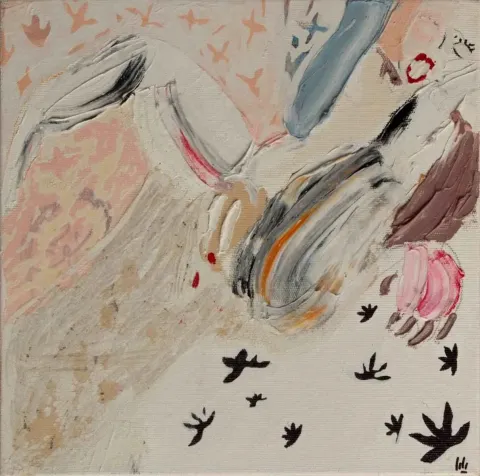 YALDA JAFARİ YAGHİN — “isimsiz”, 2016 "isimsiz" eseri YALDA JAFARİ YAGHİN tarafından 2016 yılında 25x25 cm ölçülerinde Tuval üzeri yağlı boya tekniği ile yapılmıştır.