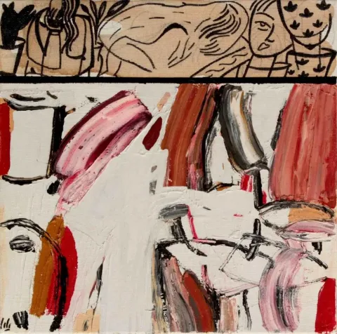 YALDA JAFARİ YAGHİN — “isimsiz”, 2016 "isimsiz" eseri YALDA JAFARİ YAGHİN tarafından 2016 yılında 25x25 cm ölçülerinde Tuval üzeri yağlı boya tekniği ile yapılmıştır.