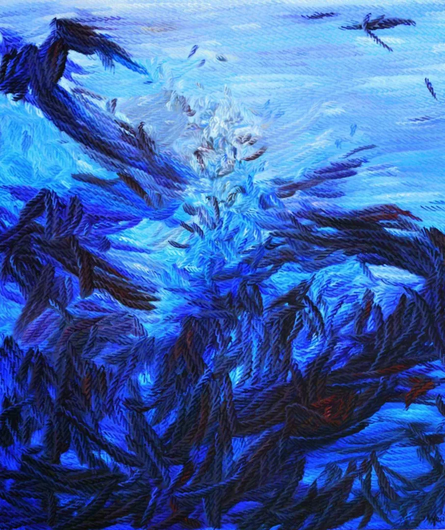 "Tarihsiz Günlükler" eseri AHMET YEŞİL tarafından 100x85 cm ölçülerinde Tuval üzeri yağlı boya tekniği ile yapılmıştır.