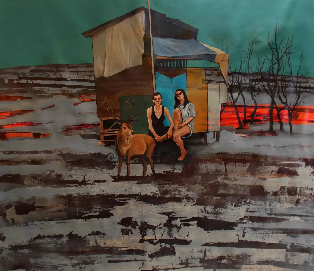 Bu eser MAHMUT ÖZDEMİR tarafından 2017 yılında 100x110 cm ölçülerinde Tuval üzeri akrilik boya tekniği ile yapılmıştır.