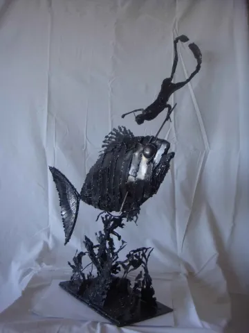 MURAT YILDIRIMÇAKAR — “Zıpkıncı”, 2017 "Zıpkıncı" eseri MURAT YILDIRIMÇAKAR tarafından 2017 yılında Metal tekniği ile yapılmıştır.